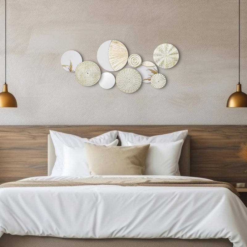 Modern Circular Mirror Wall Art Sculpture
