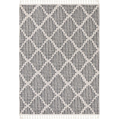 Loop-De-Loop Geometric Synthetic Area Rug