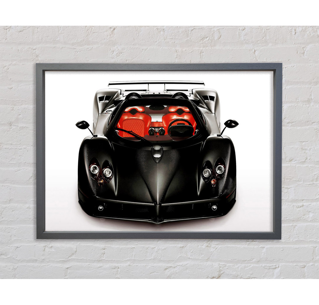 Zonda Jet Black - Einzelner Bilderrahmen Kunstdrucke auf Leinwand