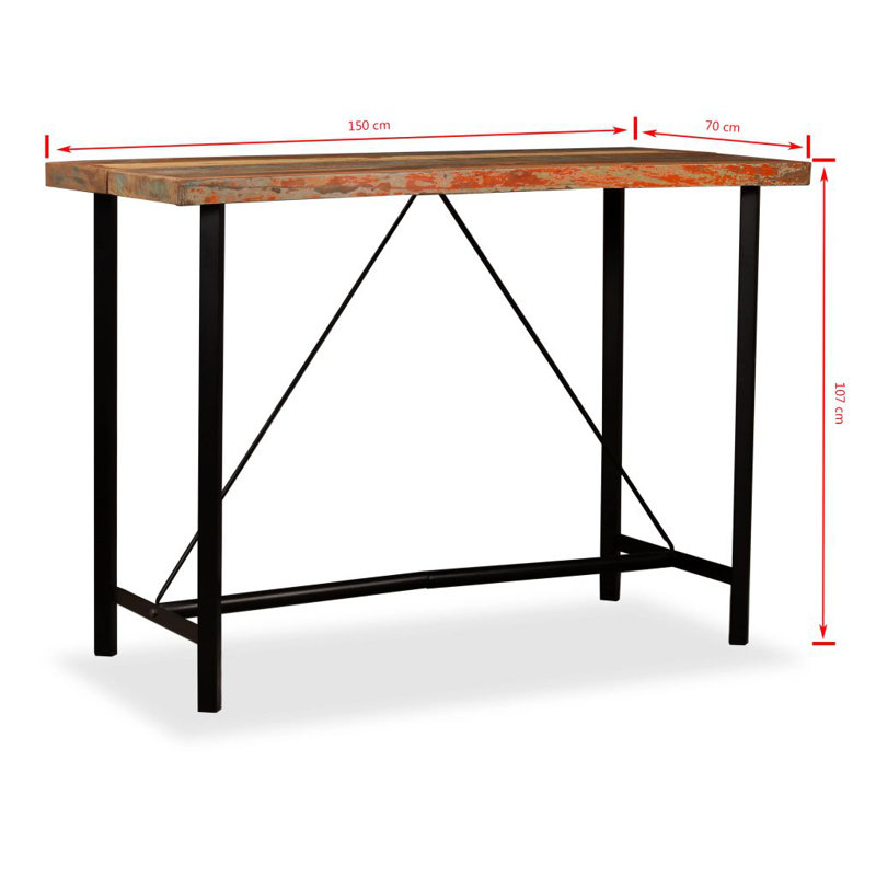 Aerial 6 -Person Solid Wood Dining Set