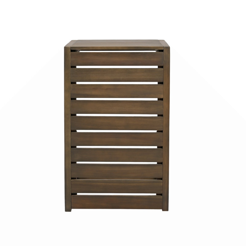 C-Shape End Table, Grey
