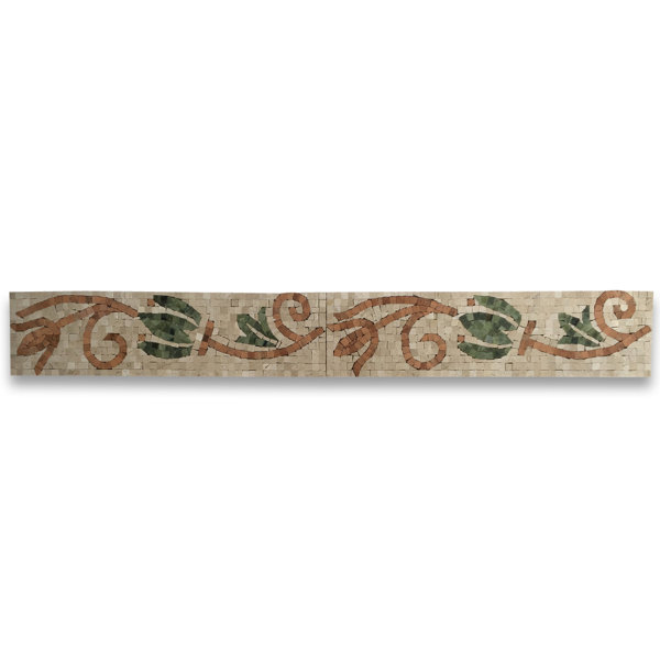 Lily Crema Marfil 4.7" x 17.7" Marble Mosaic Wall & Floor Tile