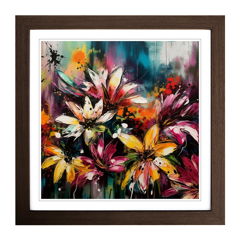 Single Picture Frame Print on Wood, Walnut