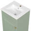 [Vidéo] Meuble-lavabo de 18 po avec lavabo, meuble-lavabo avec tablette de porte et tablette réglable, vert clair