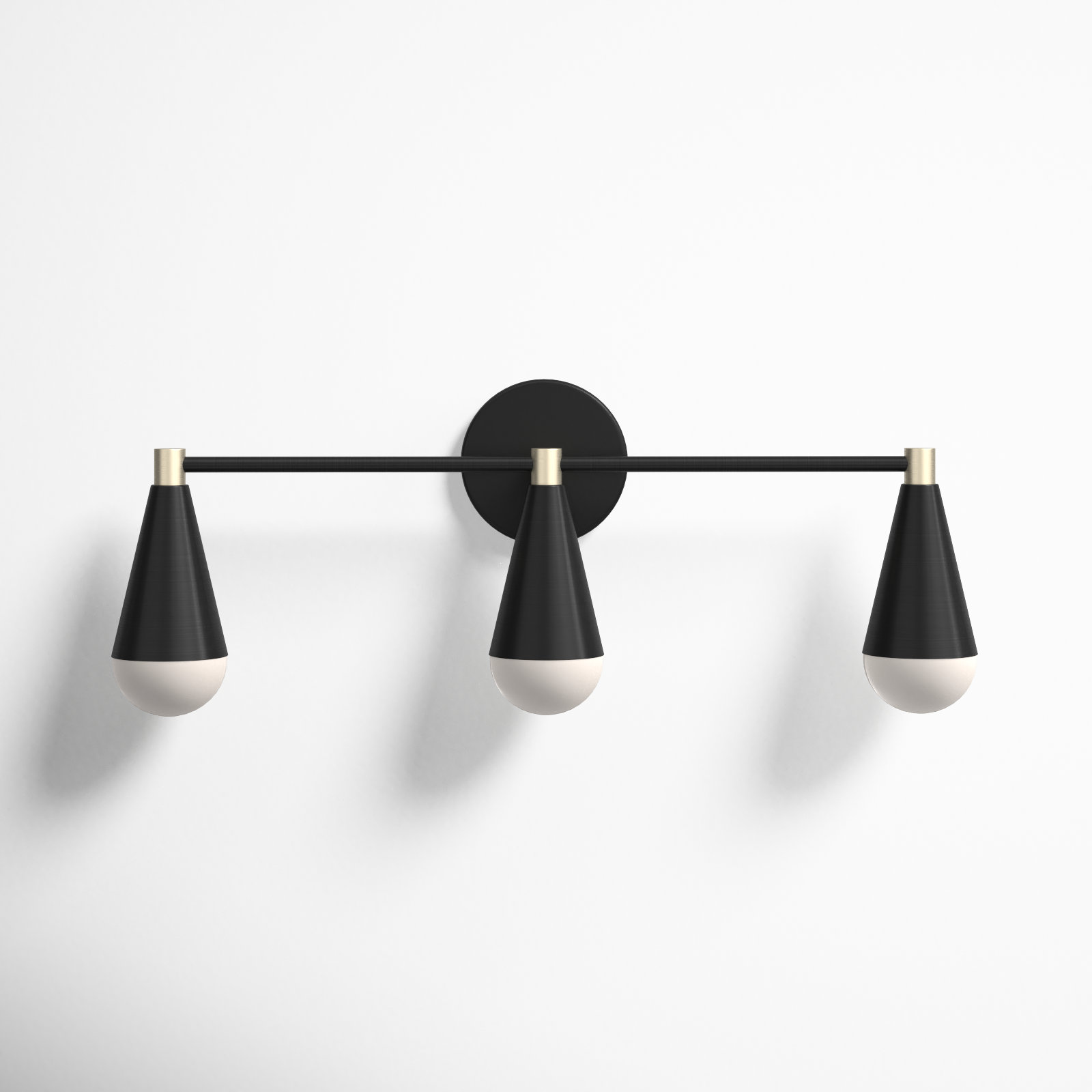 Akio 3 Light Dimmable Vanity Light, No