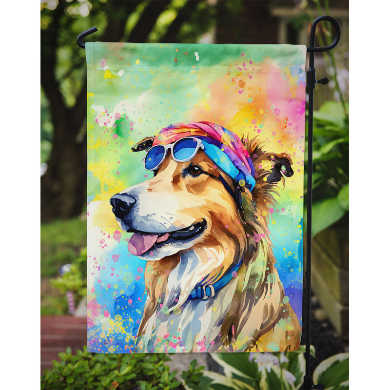 Drapeau de jardin Hippie Dawg, Colley