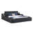 Mayuzi Ultimate Comfort Hub Smart Bed with Upholstered Frame, Massage Chair, Bluetooth Speakers, and Reading Lights-79266330-79266533