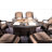 Algird 6 - Person Wicker Patio Dining Set with Oval Table , Cushions Included