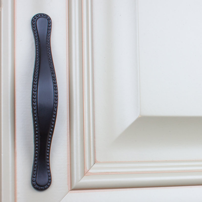 Beaded 3" Center Arch Pull Multipack, Matte Black