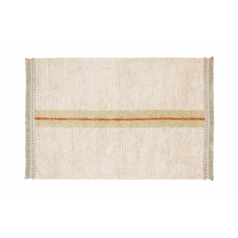 Reversible Washable Rug Duetto Sage, Rectangle 5'7" x 8'