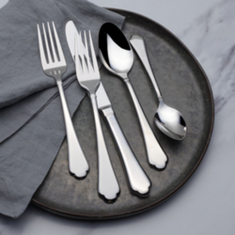 Mikasa Bellamy 20 Piece Flatware Set, Service For 4, 18/10 Stainless Steel
