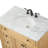 Rivers 36 " W Freestanding Standard Free Standing 1 Single Vanity Bathroom Vanity With Carrara Marble Top-73359966