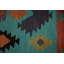 Tapis vibrant Kilim 5 x 12 pour un salon bohème moderne
