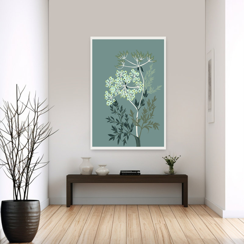 Contemporary Art Bold Classic Minimalist Nature Plant Art by Annick - Wrapped Canvas Print, 152.4 cm H x 101.6 cm W