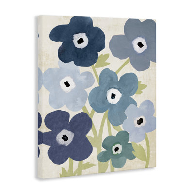 «Bright Blue Garden Buds», art mural par Susan Arnot