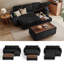 Canapé modulaire en L rembourré en L de 81 po avec méridienne coulissante Sherry, porte de rangement USB et porte-gobelets Sherry-121418796-129533483