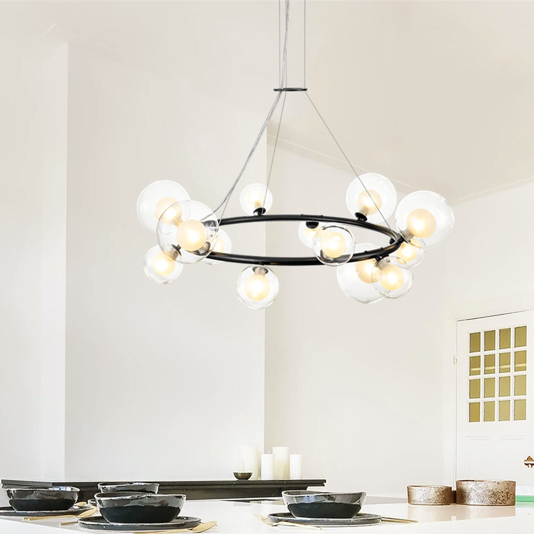 Zahara 14-Light Chandelier, Black