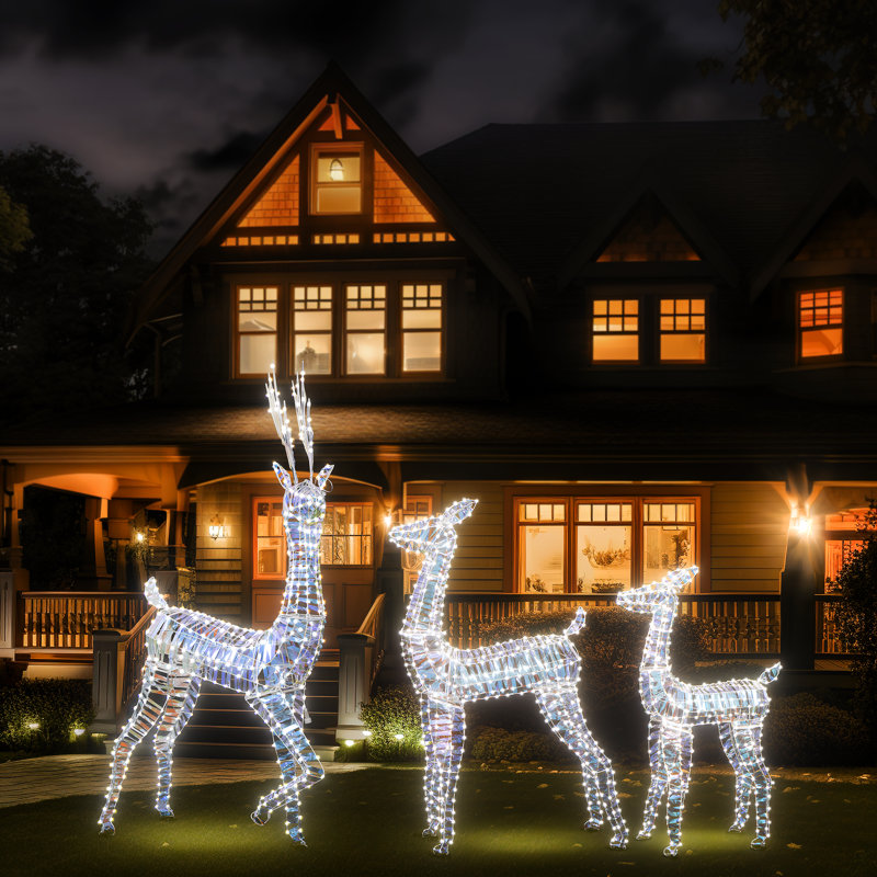 Décoration de Noël d'extérieur en métal résistante aux intempéries