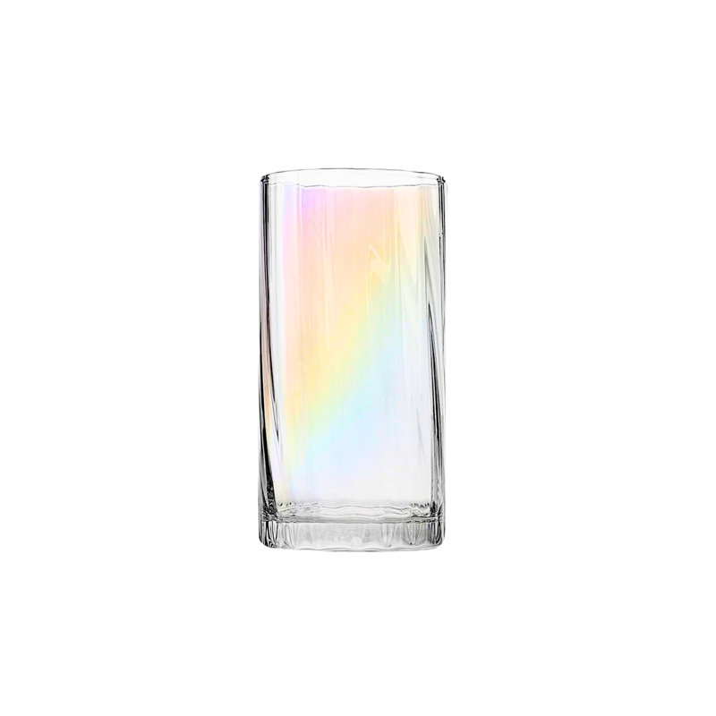 Elegant Iridescent 12 oz Highball Glassware Set of 4