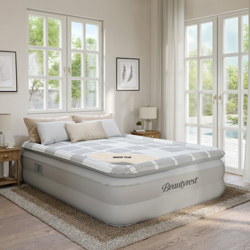 Matelas gonflable avec mousse à mémoire de forme 20 po Beautyrest