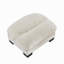 Repose-pieds Flora en chenille - beige-706913805
