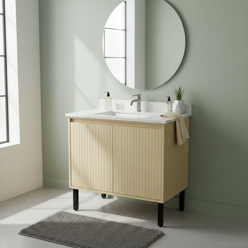 Meuble-lavabo 24 po pour salle de bain, sans lavabo inclus | Idée de cadeau