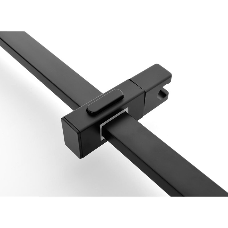 Shower System In Matte Black With Stylish Appeal: Head, Hand Shower, Slide Bar, Bodysprays, Arm, Hose, Valve Trim Assembly Balancing And Hose