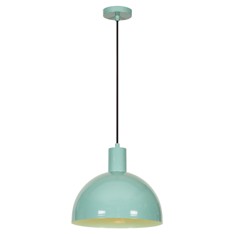 Luminaire suspendu turquoise à 1 lumière Wayment