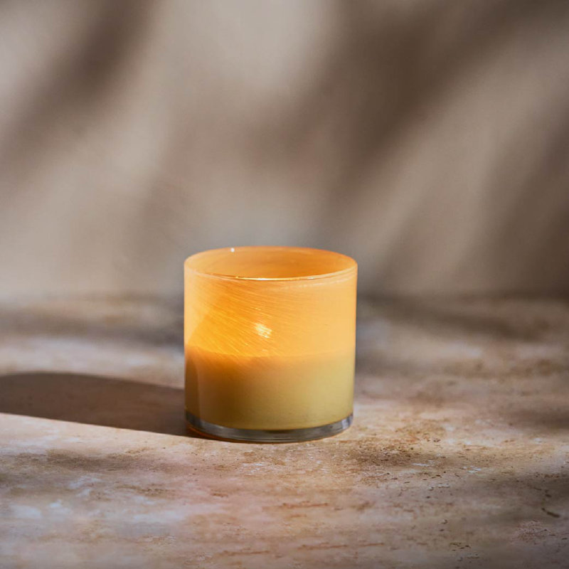 Chamomile Lavender Scented Jar Candle, 4" H x 4" W x 4" D