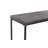 Corneau Wood Minimalistic Dark Brown Console Table with Black Metal Legs