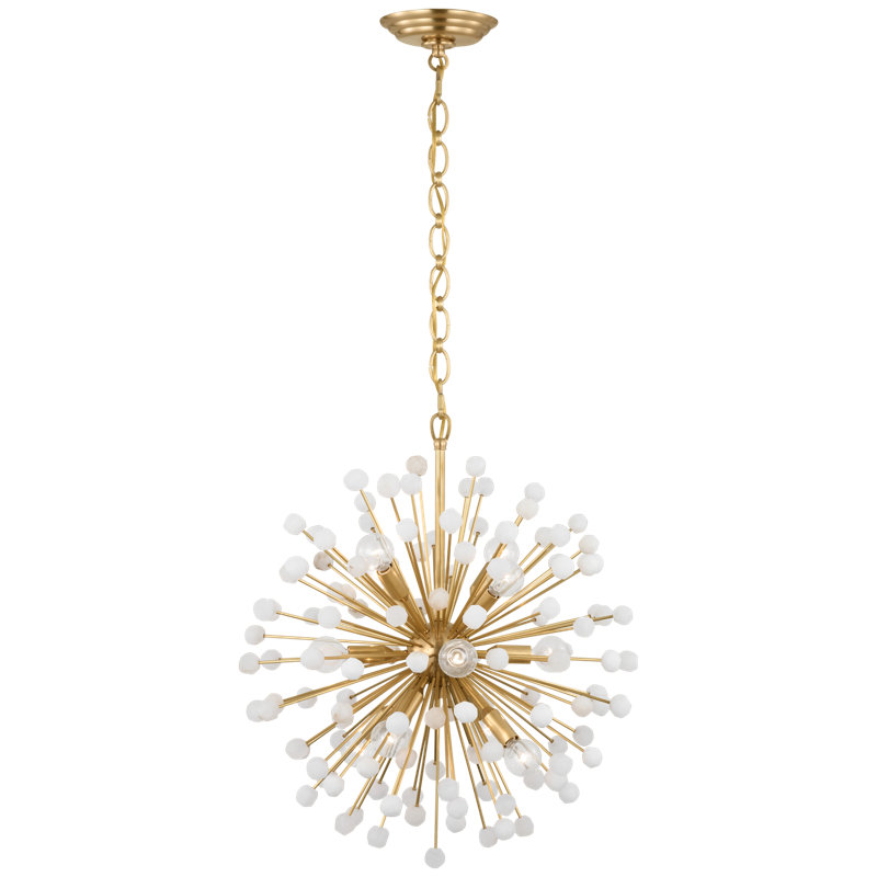 Lys 12 - Light Solid Brass Chandelier by Suzanne Kasler