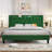 Velvet Tufted Upholstered Platform Bed with Charging Station & Storage Shelf (Light Gray, King Size)-822808539-822808542