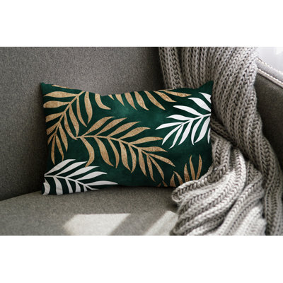 Floral Outdoor Reversible Throw Pillow