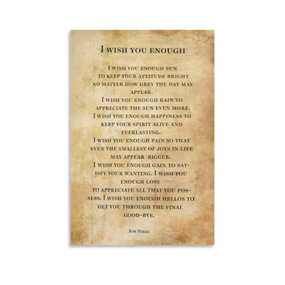 I WISH YOU ENOUGH Painting Vintage Poster Picture Print Wall Art Poster Painting Canvas Posters Artworks Gift Room Aesthetic
I WISH YOU ENOUGH Painting Vintage Poster Picture Print Wall Art Poster Painting Canvas Posters Artworks Gift Room Aesthetic