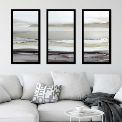 «Shifting C Courants II» par Carol Robinson - reproduction de cadre photo unique de 3 pièces