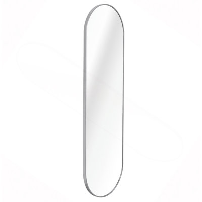 Silver 63 x 20IN Pill Shaped Full Lenghth Mirror or Bathroom mirror