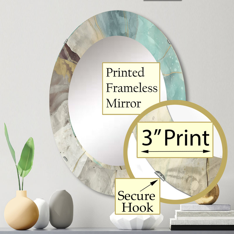 Miroir mural Ocean, H 31,5 po x l 23,7 po