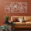 Ensemble de 3 décorations murales en métal-617052242-617052245