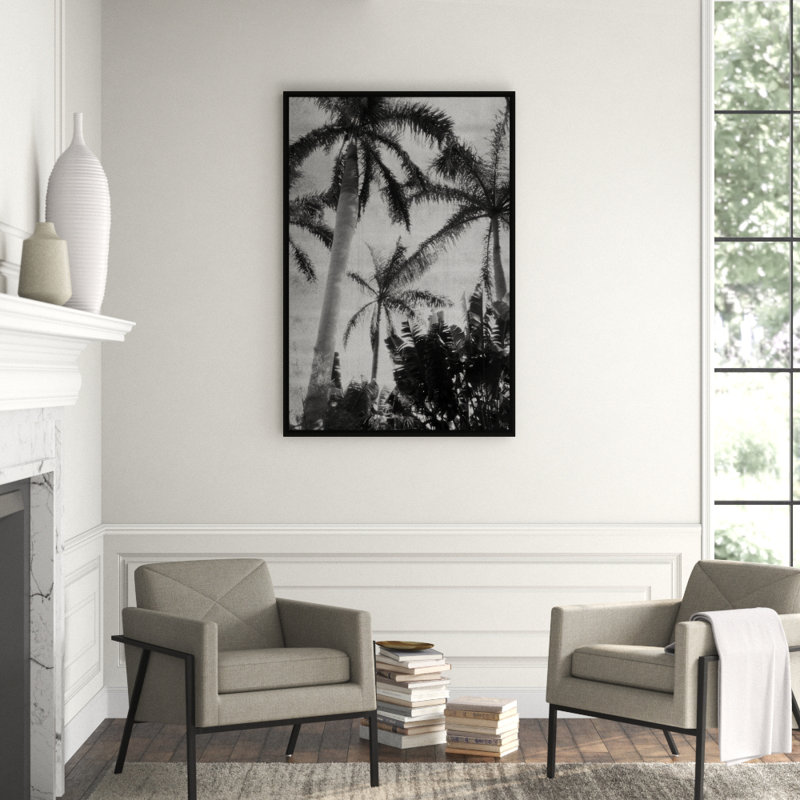 Silver Palms 3' Framed Photographic Print