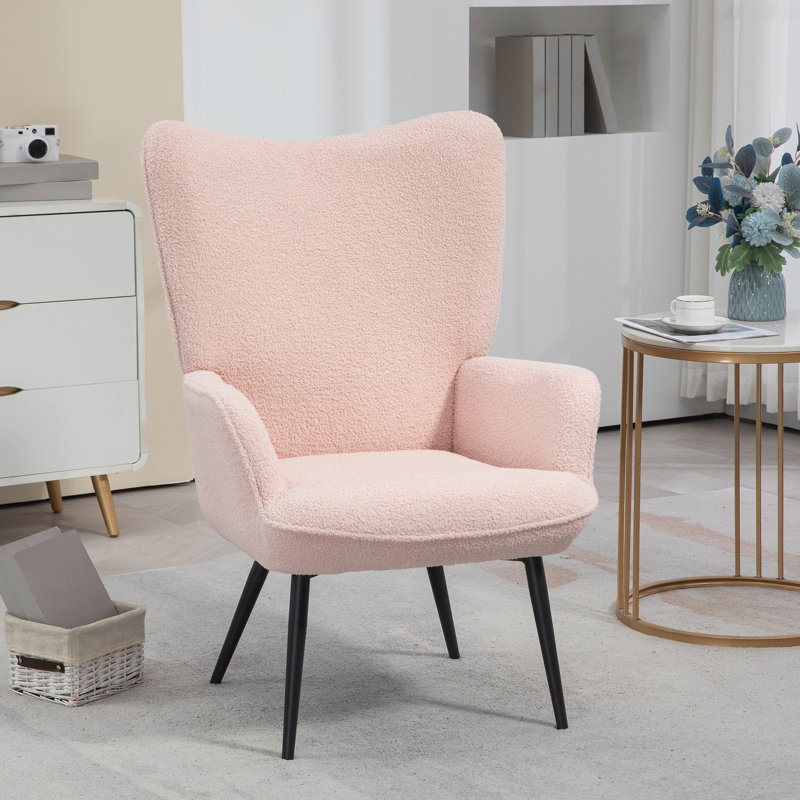 Fauteuil large 28 po Clavens, Rose