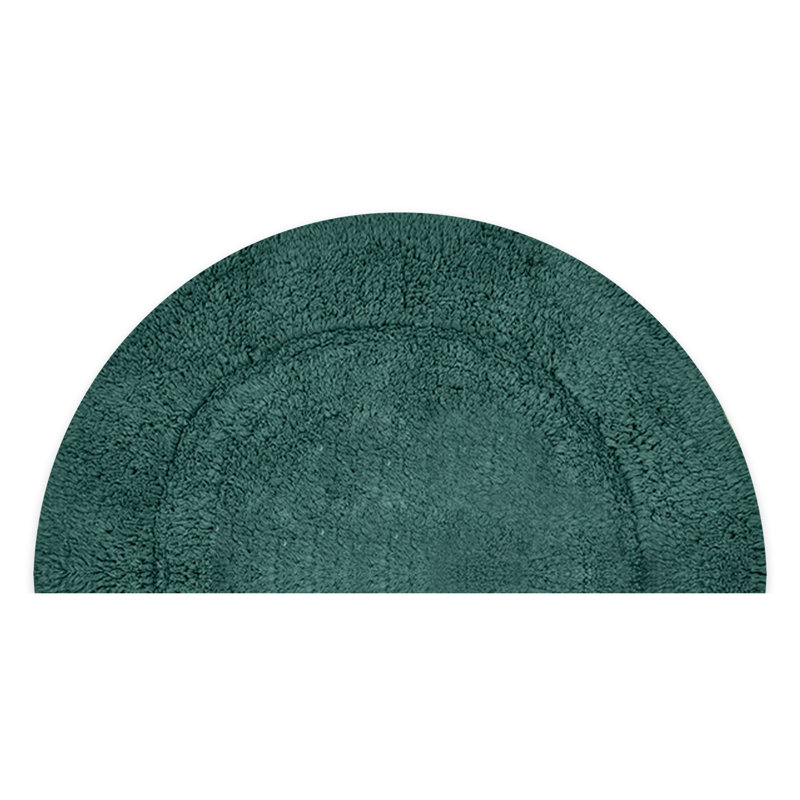 Candeloro Slice Bath Rug 17"x30", Forest Green