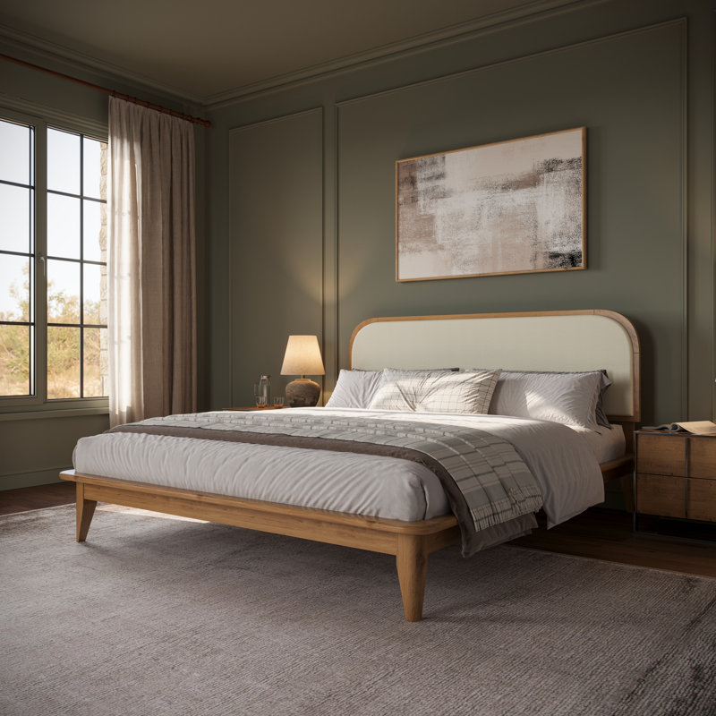 Gabe King Solid Wood Bed, King