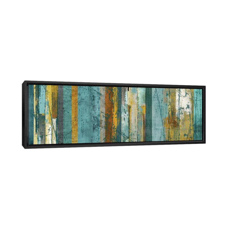 «Panneaux à panneaux» par PI Galerie, reproduction d'impression sur toile tendue, H 24 po x l 72 po x P 1,5 po, Cadre noir