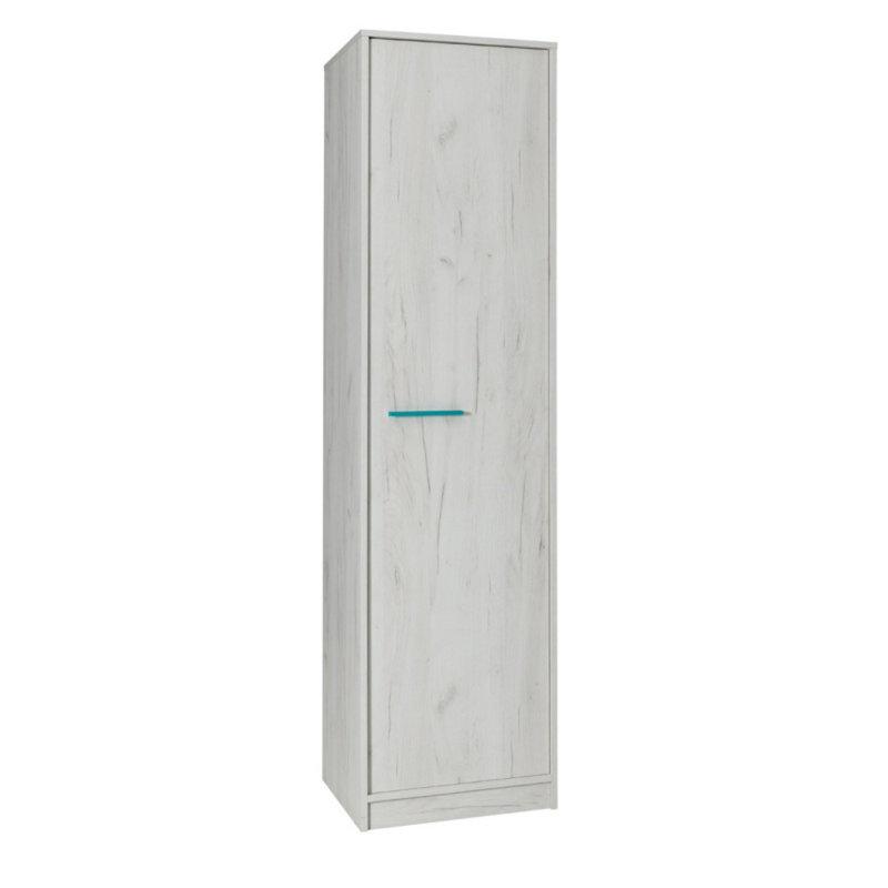 Gabrial 1 Door Manufactured Wood Wardrobe