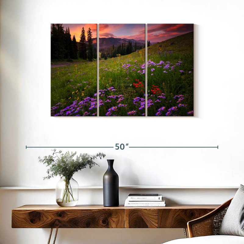 Alvord Rocky Mountains Wildflowers, H 24 po x l 38 po