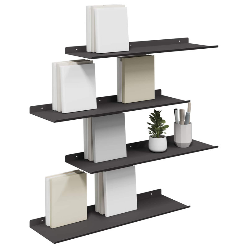 Steel Floating Shelf, Black