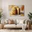 Art mural en métal beige, Desserts-417333443