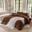 Ensemble de housse de couette rayé 100% coton délavé DONEUS-113054922-120141891