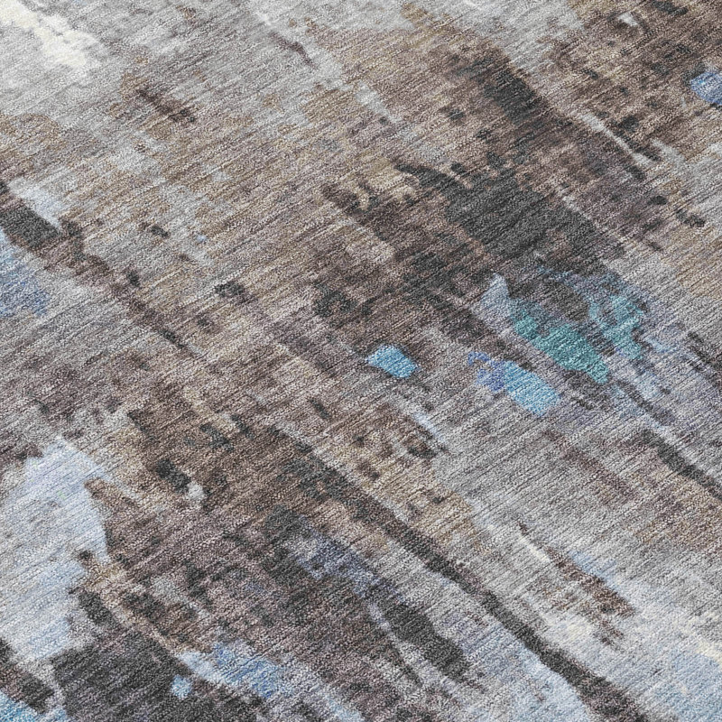 Machine Washable Indoor/Outdoor Pablo ACN2284 Abstract Rug, Rectangle 9' x 12'