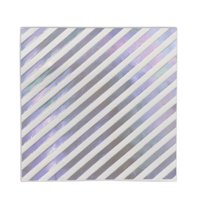 Serviettes de table à rayures irisées